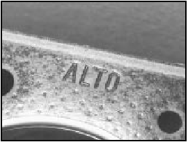 29.21A Cylinder head gasket top face marking