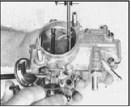 Fig. 3.15 Choke valve gap opening (Weber 32 ICEV 50/250) (Sec 9)