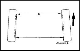 Fig. 10.8 Front wheel alignment diagram (Sec 8)