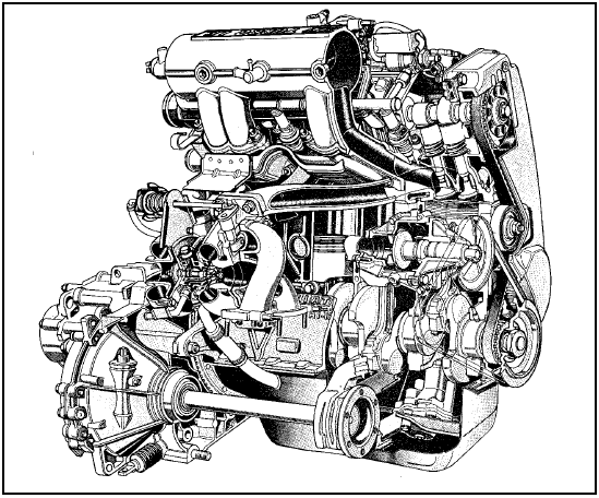 Fig. 13.10 Cutaway view of the 1301 cc Turbo ie engine (Sec 6A)