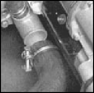 Fig. 1.13 Coolant hose at rear of coolant pump (Sec 13)