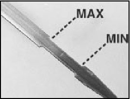 2.3A Typical dipstick markings