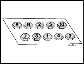 Fig. 1.30 Cylinder head bolt tightening sequence (Sec 29)