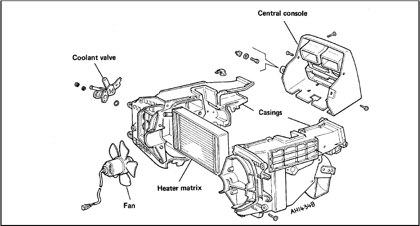 Fig. 2.11 Exploded view of heater (Sec 13)