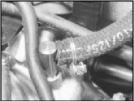 44.21B Brake servo hose at manifold
