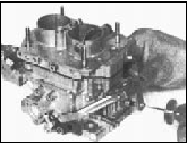 Fig. 3.29 Adjusting accelerator pump stroke (Solex C30-32 CIC/1) (Sec 15)