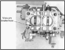 Fig. 3.31 Vacuum drilling for automatic anti-flooding device (Solex C30-32