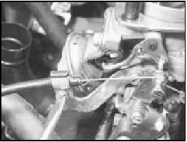 18.2 Choke cable at carburettor