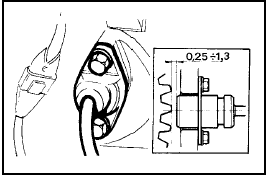 Fig. 4.10 Engine speed sensor gap (Sec 10)