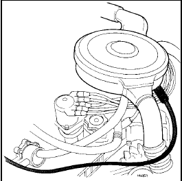Fig. 3.9 Fuel return hose correctly located (Sec 8)
