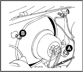 Fig. 9.3 Headlamp beam adjustment screws (Sec 17)
