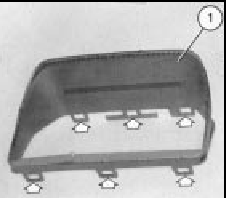 Fig. 9.4 Instrument hood cover (1) (Sec 21)