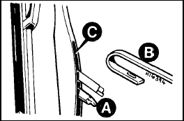 Fig. 9.5 Windscreen wiper blade fixing (Sec 24)