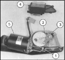 Fig. 9.6 Windscreen wiper motor components (Sec 25)