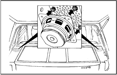 Fig. 9.10 Rear speaker mounting (Sec 30)