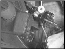 Fig. 10.3 Unscrewing combination switch clamp nuts (Sec 5)