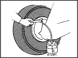 Fig. 8.12 Bleeding a rear wheel cylinder (Sec 12)