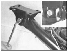 Fig. 11.9 Removing trailing arm pivot bolt (Sec 10)