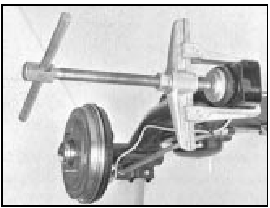 Fig. 11.10 Method of renewing trailing arm bush (Sec 10)