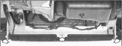 Fig. 12.5 Front bumper lower screws (Sec 9)