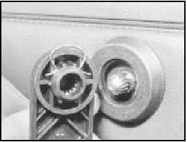 11.4 Window regulator handle removed