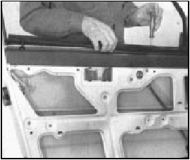 Fig. 12.7 Removing door weatherseal (Sec 12)