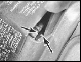 7B.30A Camshaft sprocket timing notch aligned with timing (TDC) pointer in