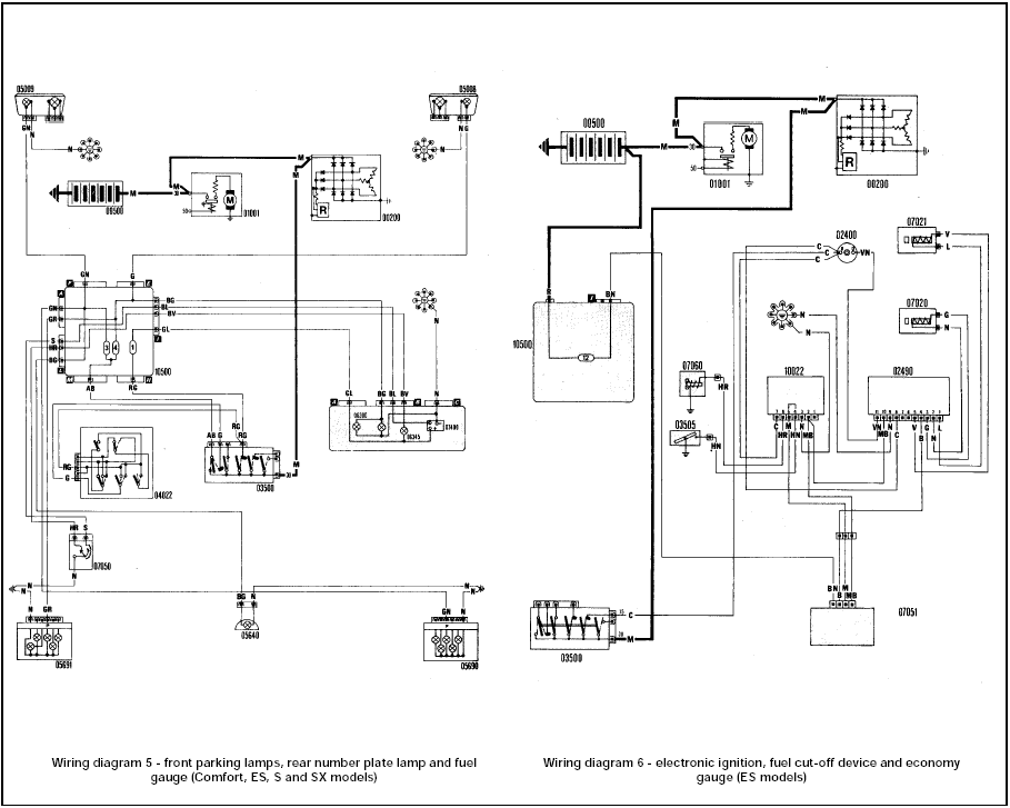 Wiring diagram 5 / Wiring diagram 6