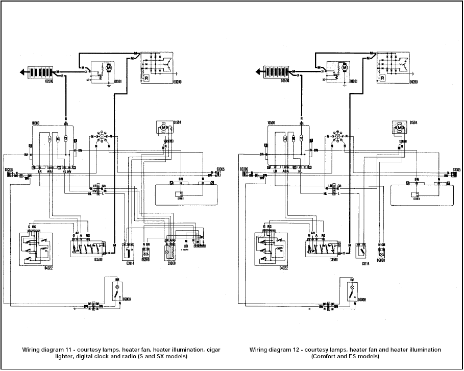 Wiring diagram 11 / Wiring diagram 12