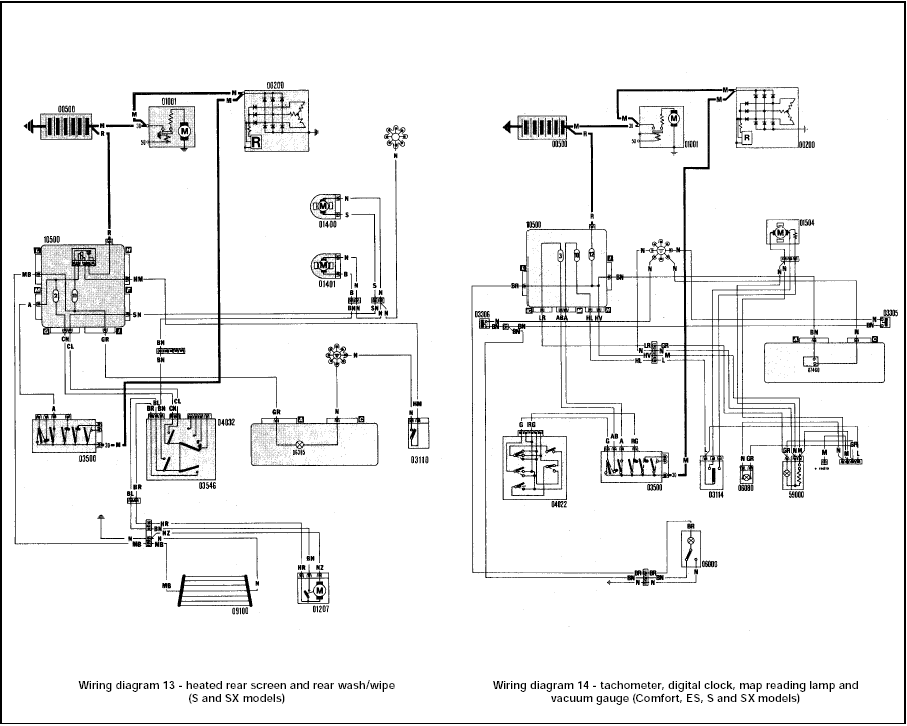 Wiring diagram 13 / Wiring diagram 14
