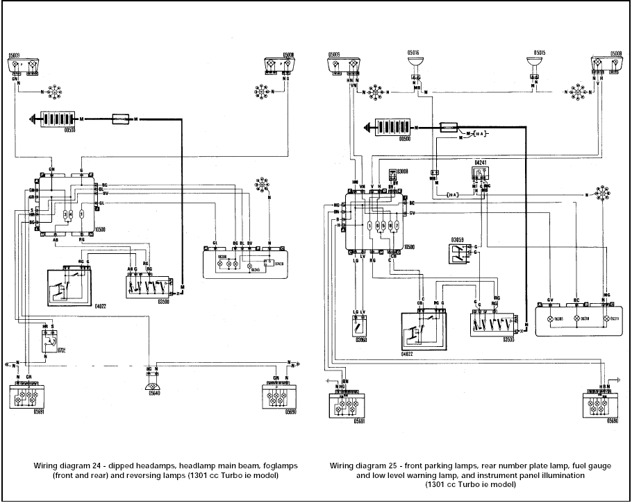 Wiring diagram 24 / Wiring diagram 25